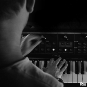 Arjun Vagale with Moog Little Phatty on Synth Day 2019