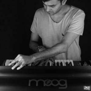 Arjun Vagale with Moog Little Phatty on Synth Day 2019