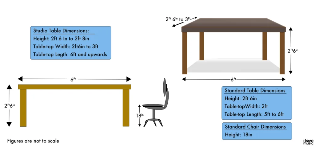 Studio Table dimensions