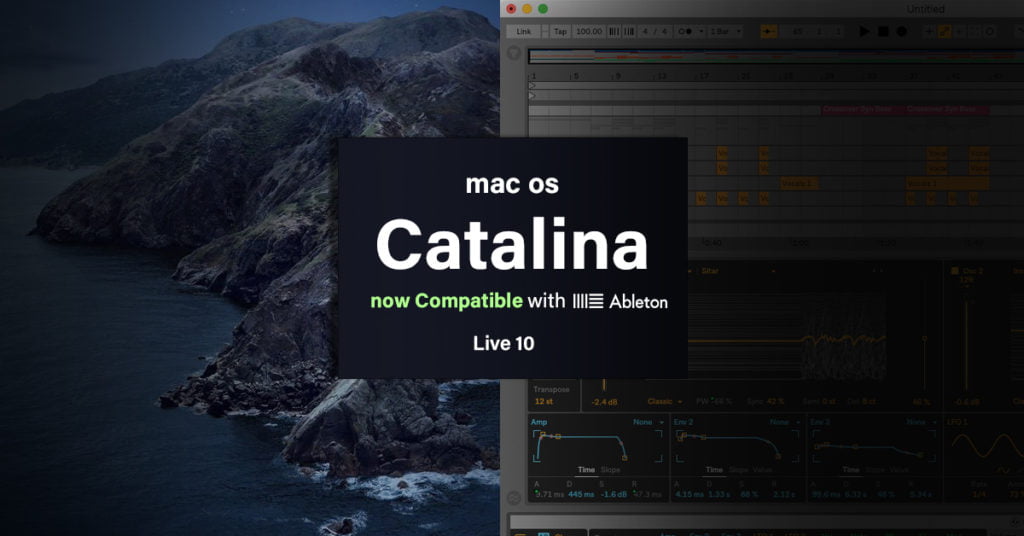 macoscatalina is campatible with ableton live 10