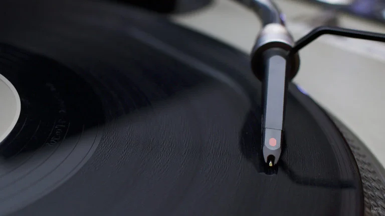 stylus of a turntable