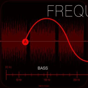 Bass frequencies of the audio spectrum