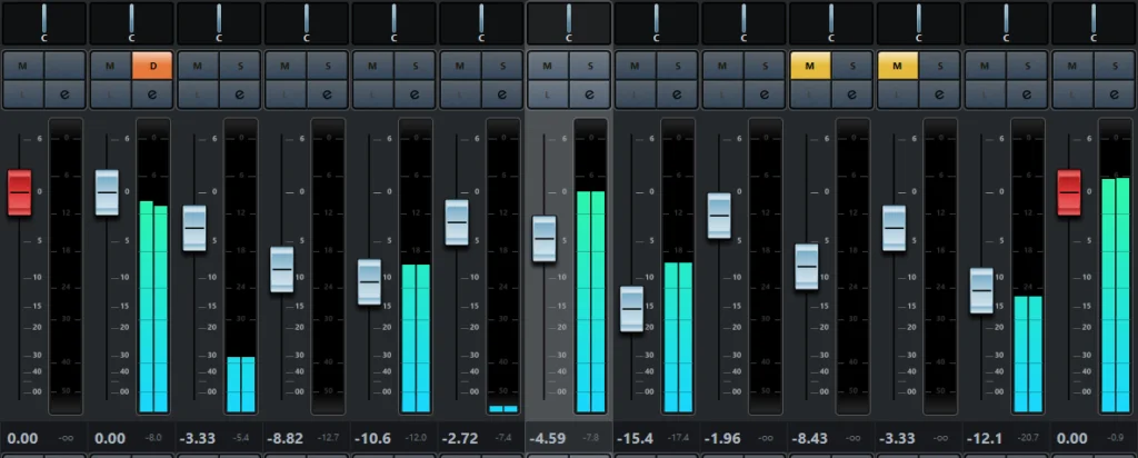 Levelling in the mix