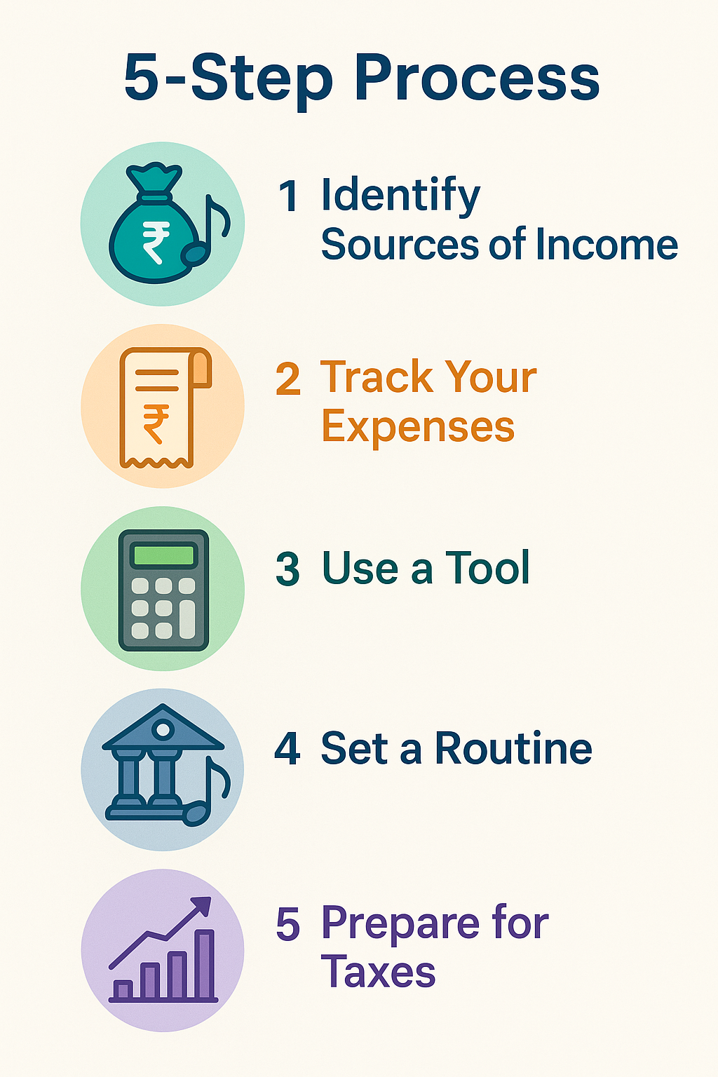 Music Money: Now Track Your Income Like A Pro 1 5 steps to music money management