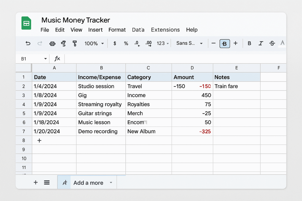 Music Money: Now Track Your Income Like A Pro 3 Music Money Tracker